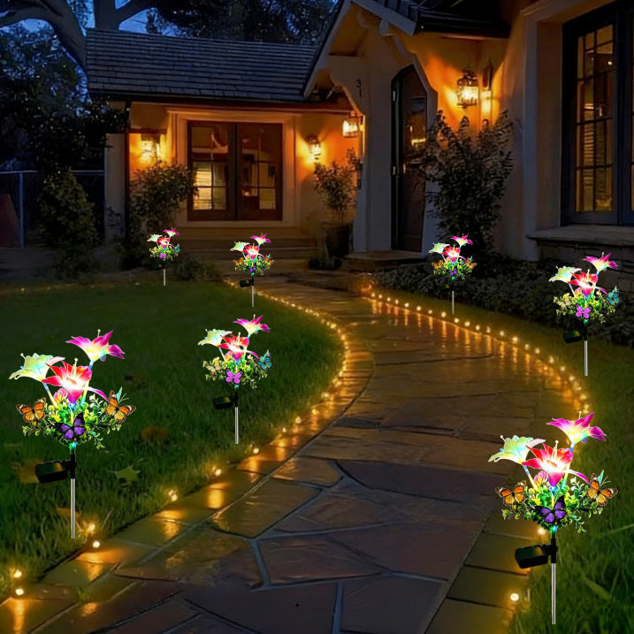 Dekorative solarbetriebene Schmetterlingsgartenlichter
