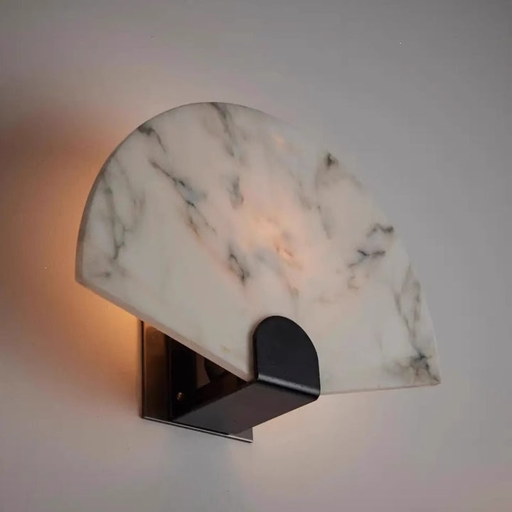 Marmor Fächer Wandleuchte