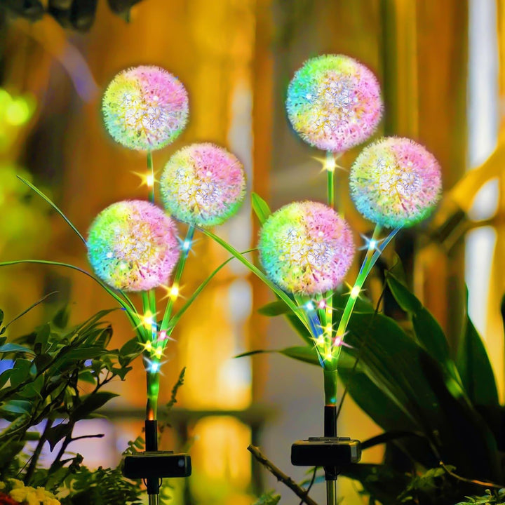 Dekorative LED Löwenzahn Gartensteckerlichter