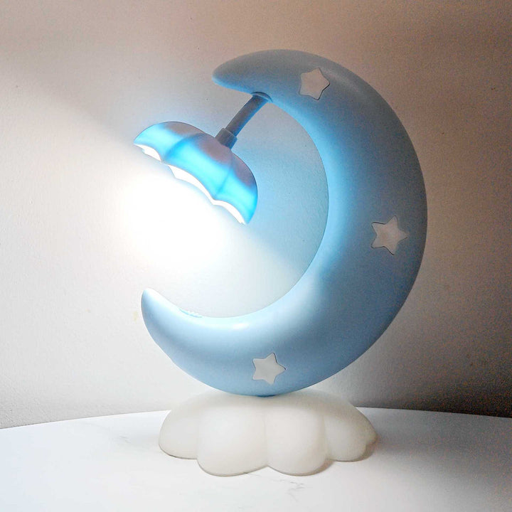 Dekorative Mond- und Wolken-Nachtlicht-Tischlampe für Kinder