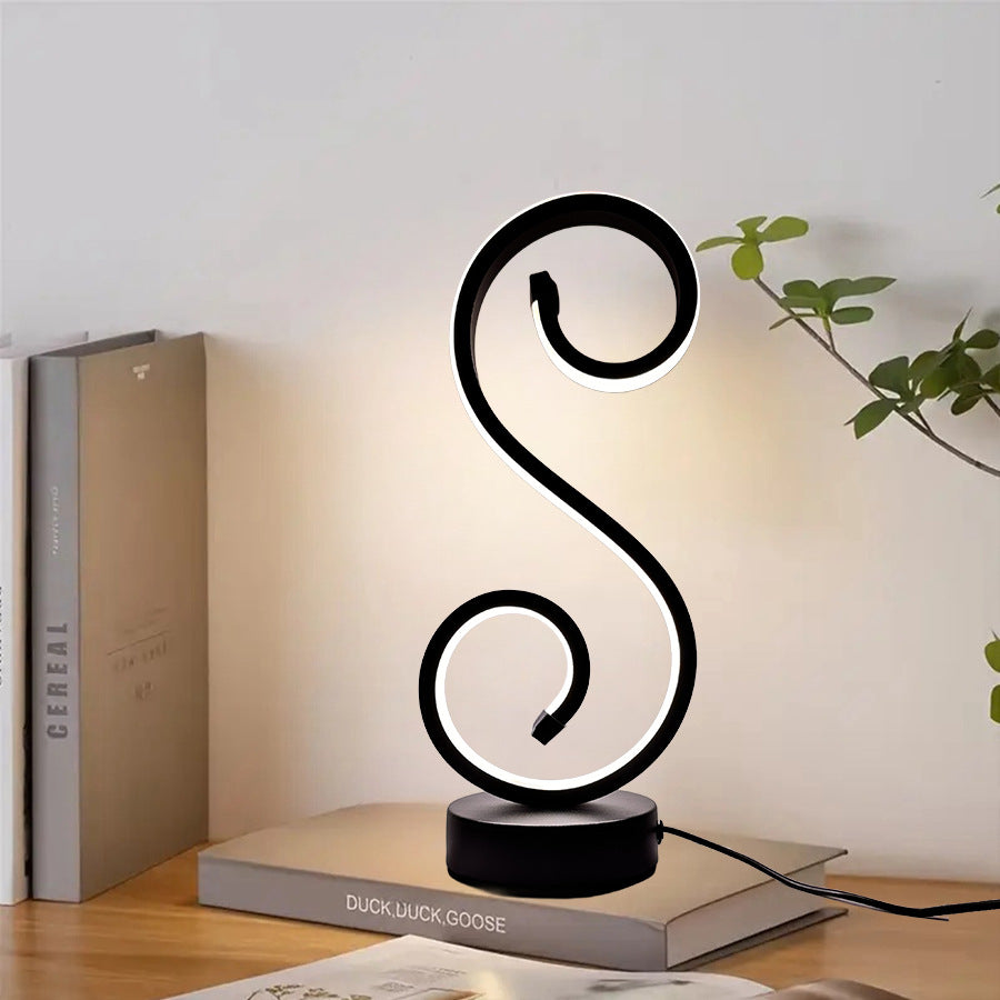 Krumme dekorative Akzentlampe