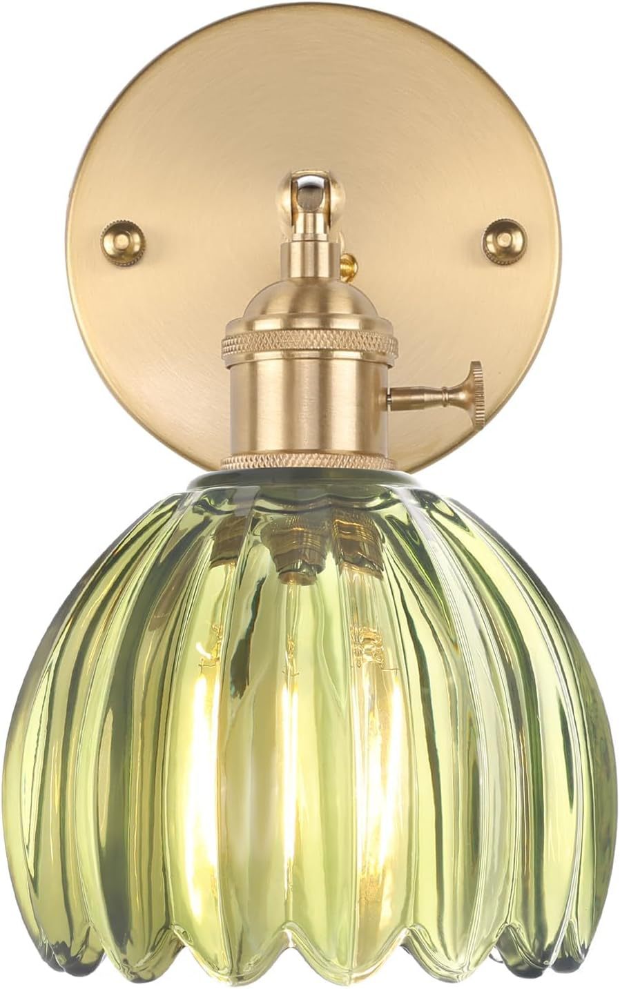 Elegante Glas-Wandlampe