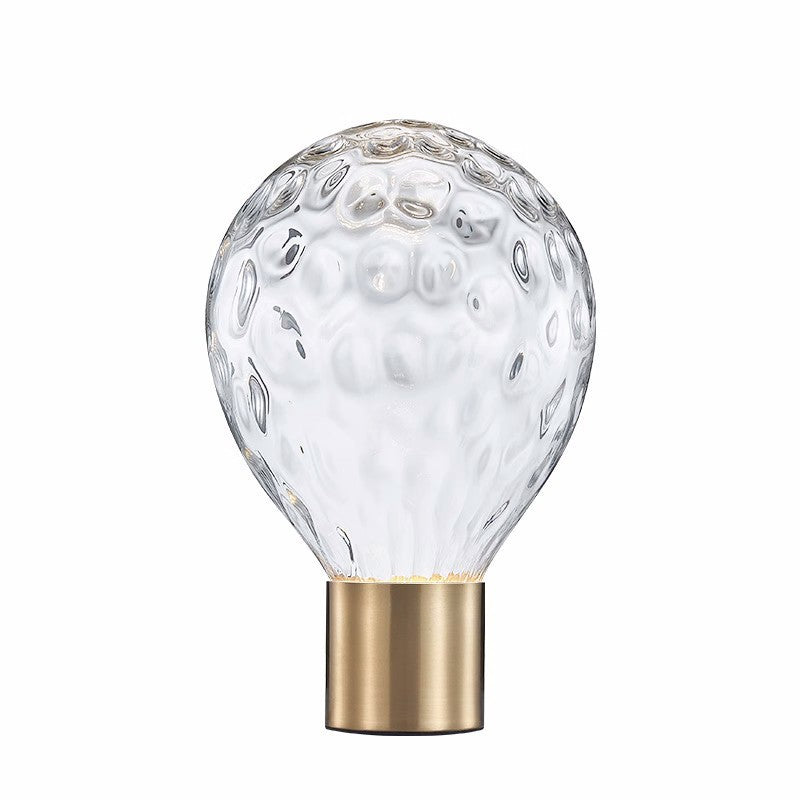 Künstlerische Glastischlampe