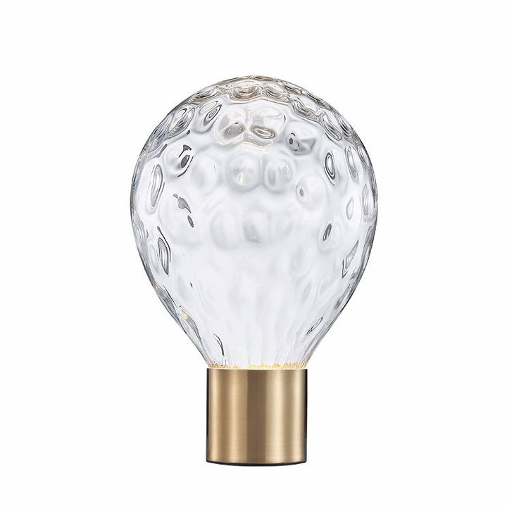 Künstlerische Glastischlampe