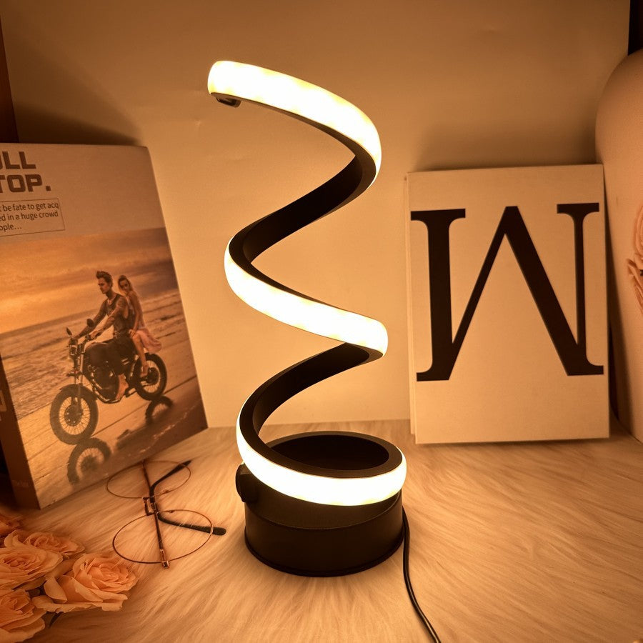 Spiral LED Tischlampe