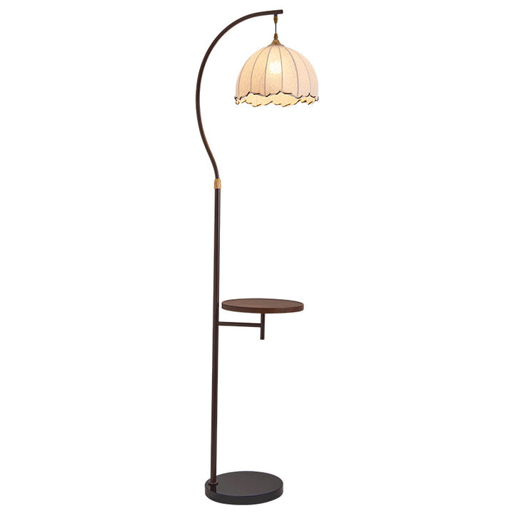 Moderner stilvoller Stehlampe mit Beistelltisch