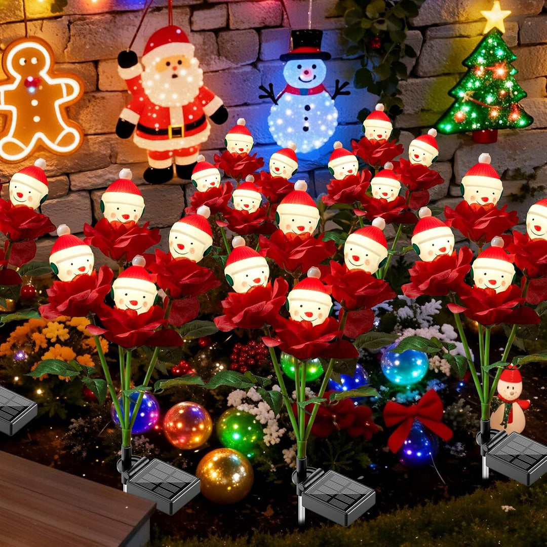 Solarbetriebene dekorative LED-Blumenanordnung