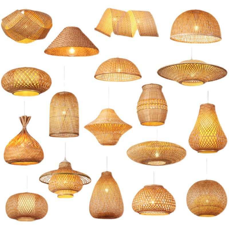 Woven Bamboo Deckenlampe