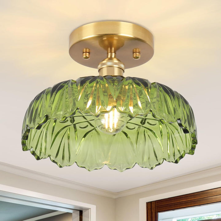 Elegante Glashaube Deckenleuchte