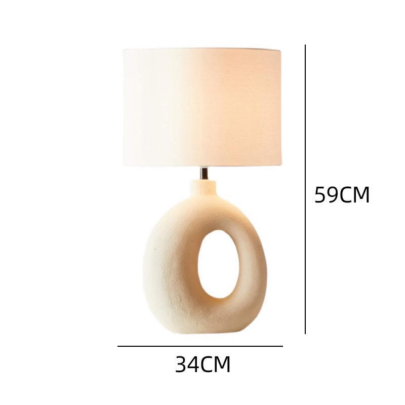 Skulpturale Keramik Tischlampe
