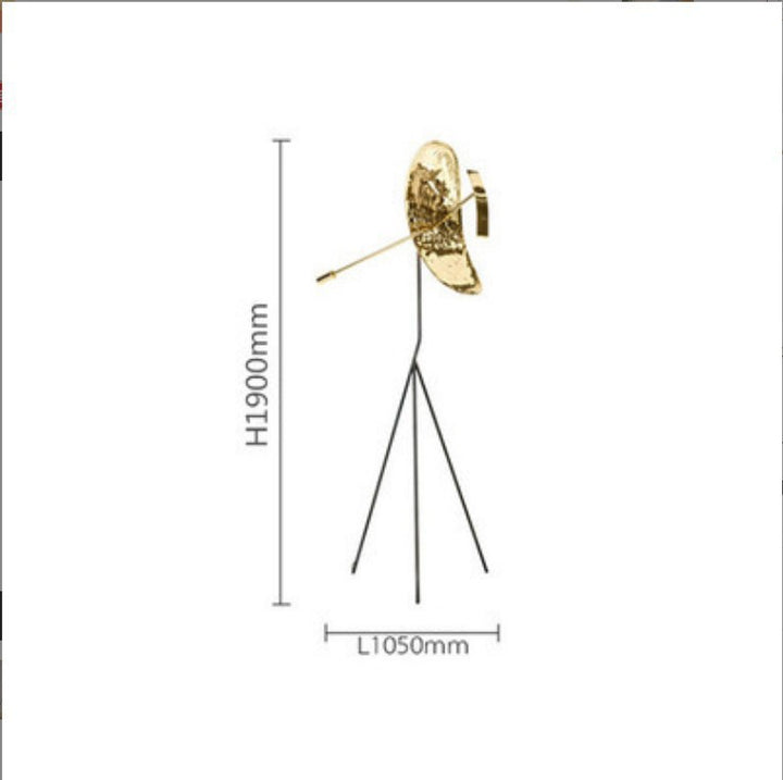 Künstlerische Stehlampe mit skulpturalem Design