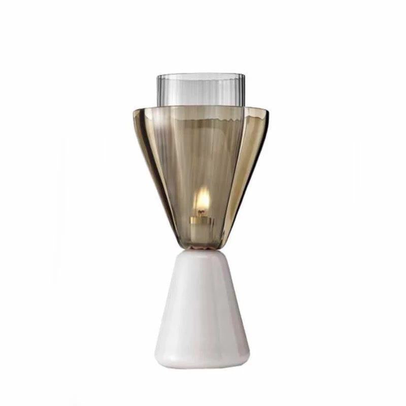 Zeitgenössische transparente Tischlampe