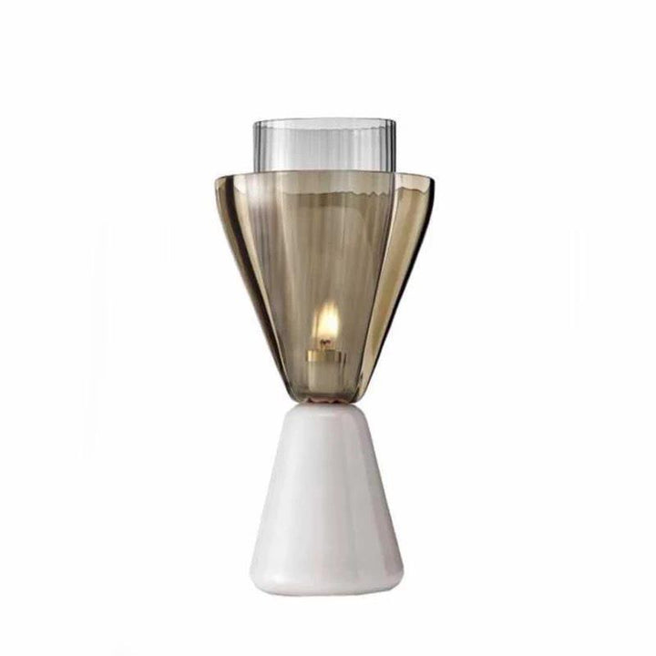 Zeitgenössische transparente Tischlampe