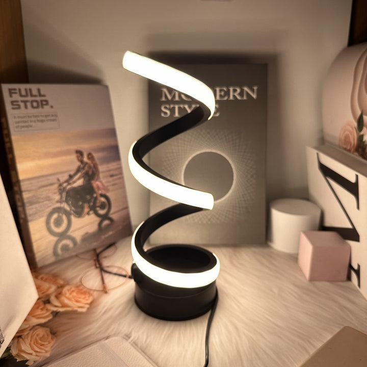 Spiral LED Tischlampe