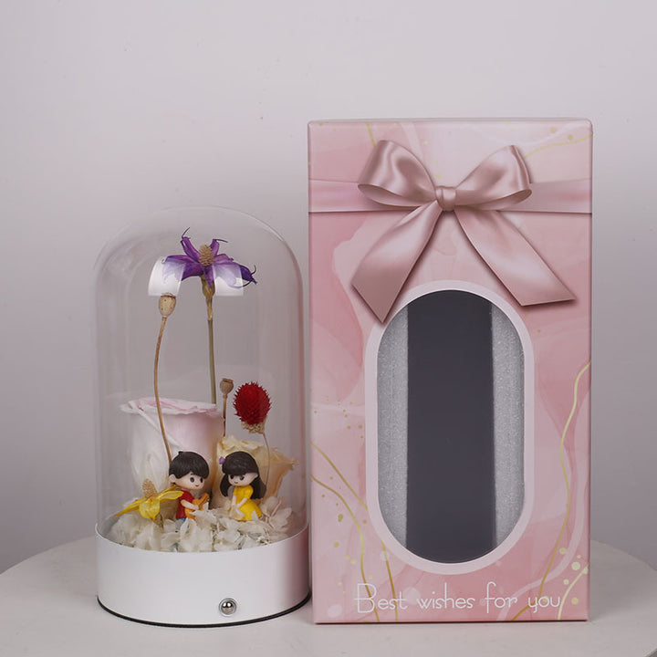 Dekorative Blumenanzeige Lampe