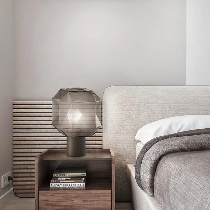 Geometrische Glas Tischlampe
