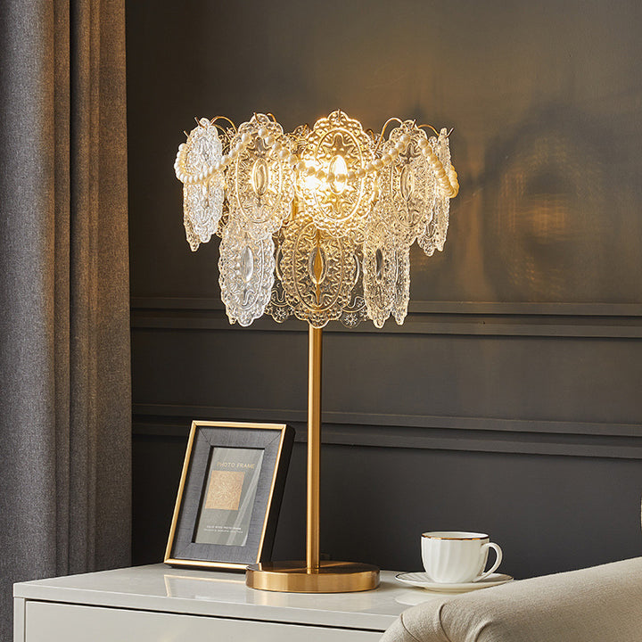 Dekorative Kristall Tischlampe
