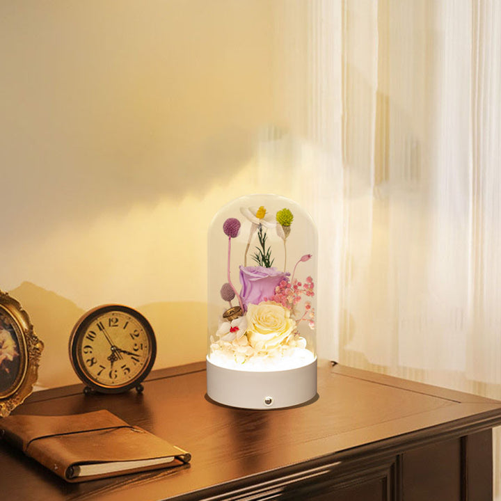 Florale Display-Kuppel-Lampe