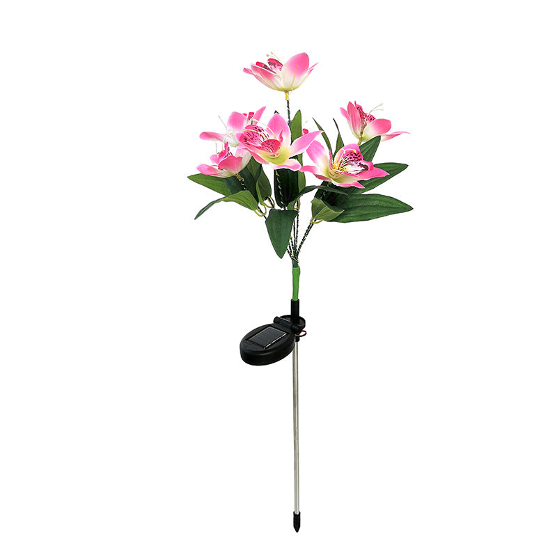 Solarbetriebene LED dekorative Blumen Gartenstecker