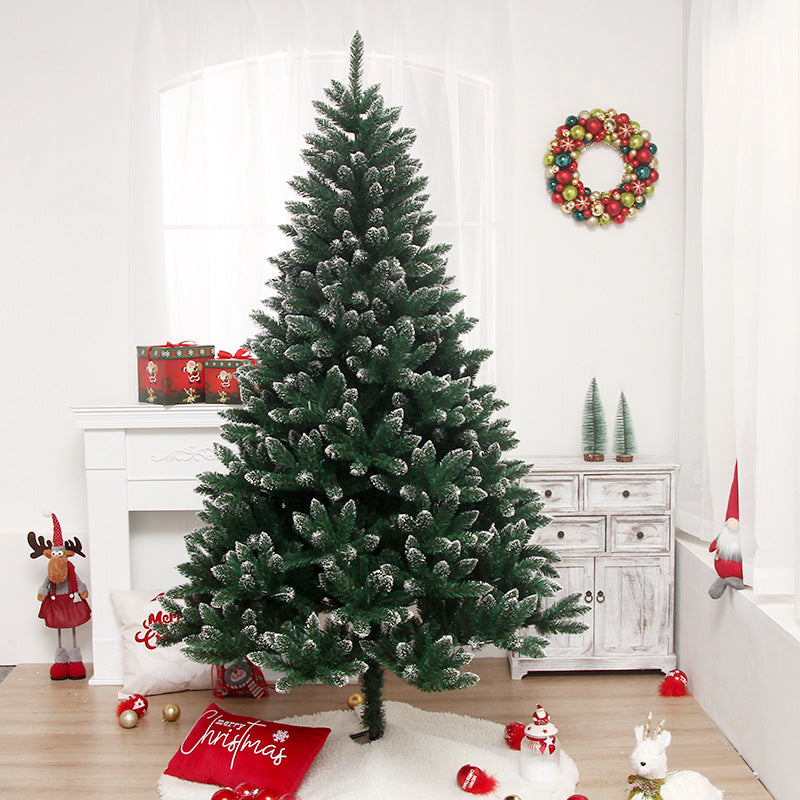 Schnee-bedeckter künstlicher Weihnachtsbaum
