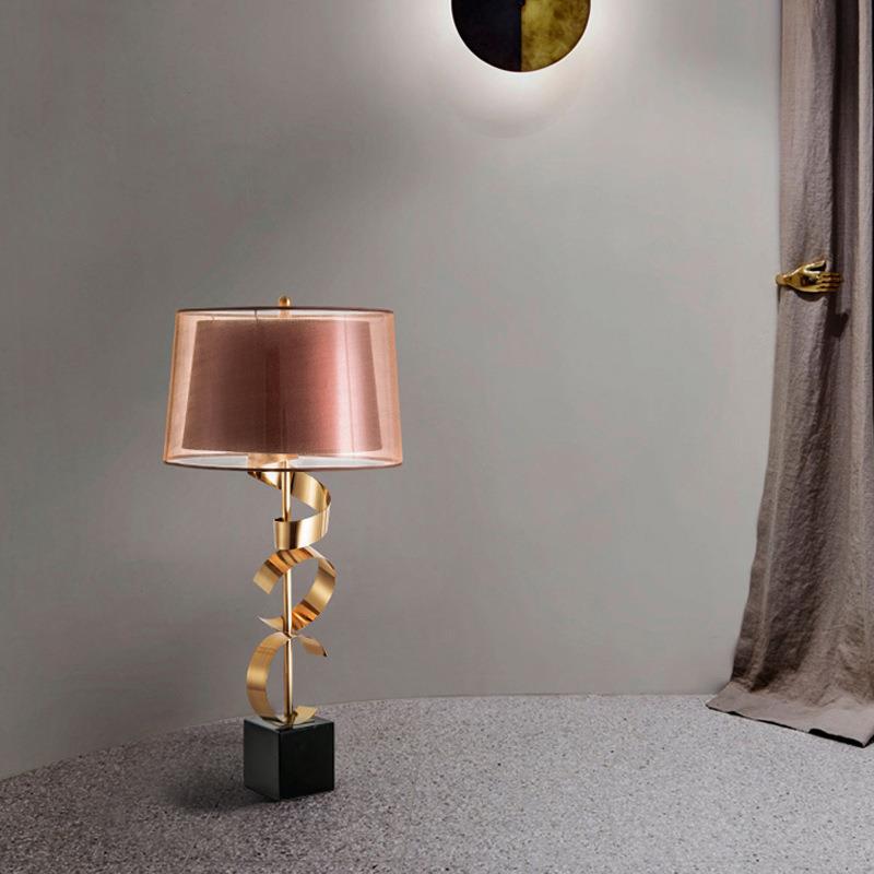 Künstlerische Spiral Tischlampe