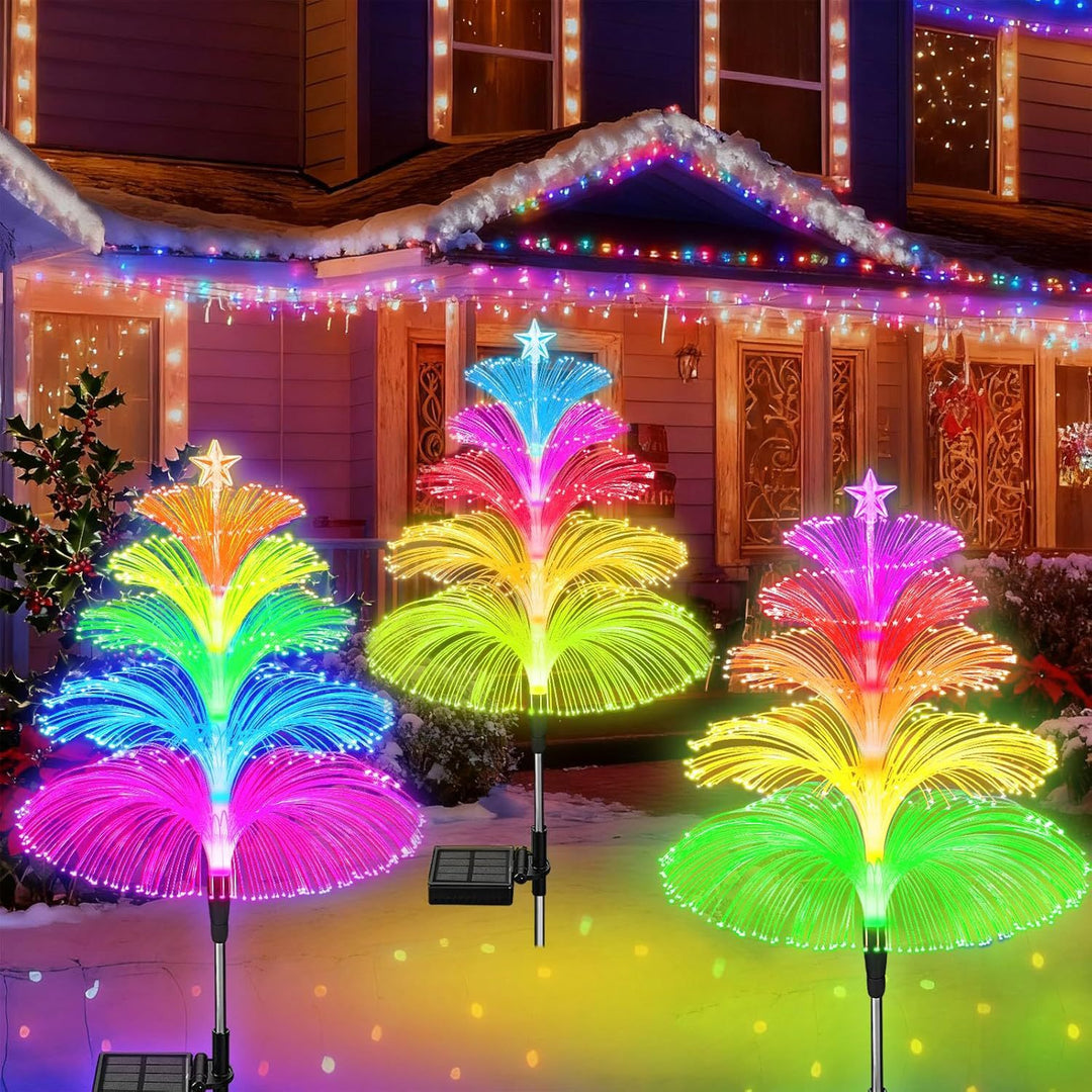 Solarbetriebene dekorative LED-Weihnachtsbaum-Darstellung