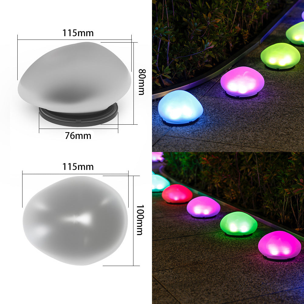 Wiederaufladbare LED Kiesweglichter Wasserdicht Garten Akzent