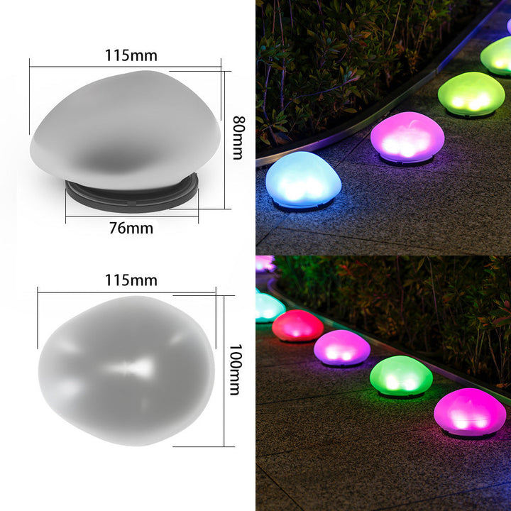 Wiederaufladbare LED Kiesweglichter Wasserdicht Garten Akzent