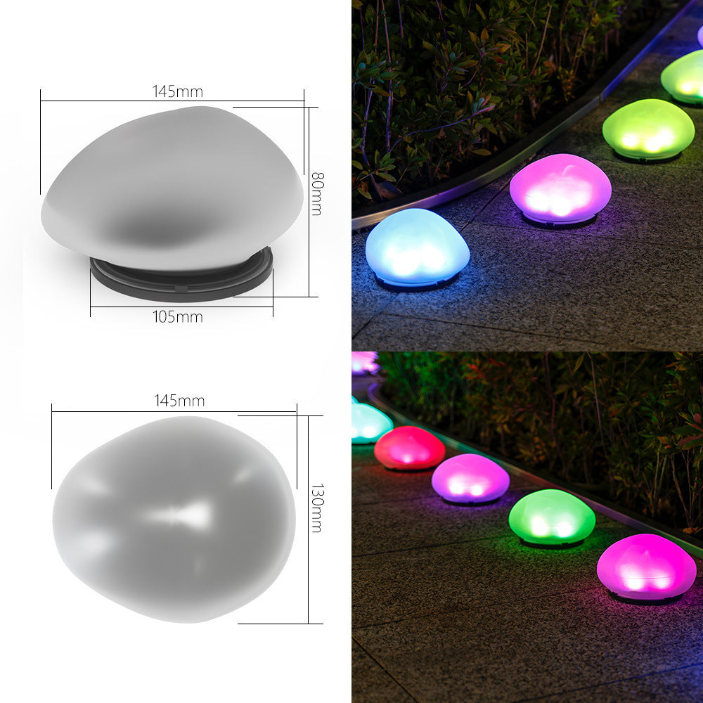 Wiederaufladbare LED Kiesweglichter Wasserdicht Garten Akzent