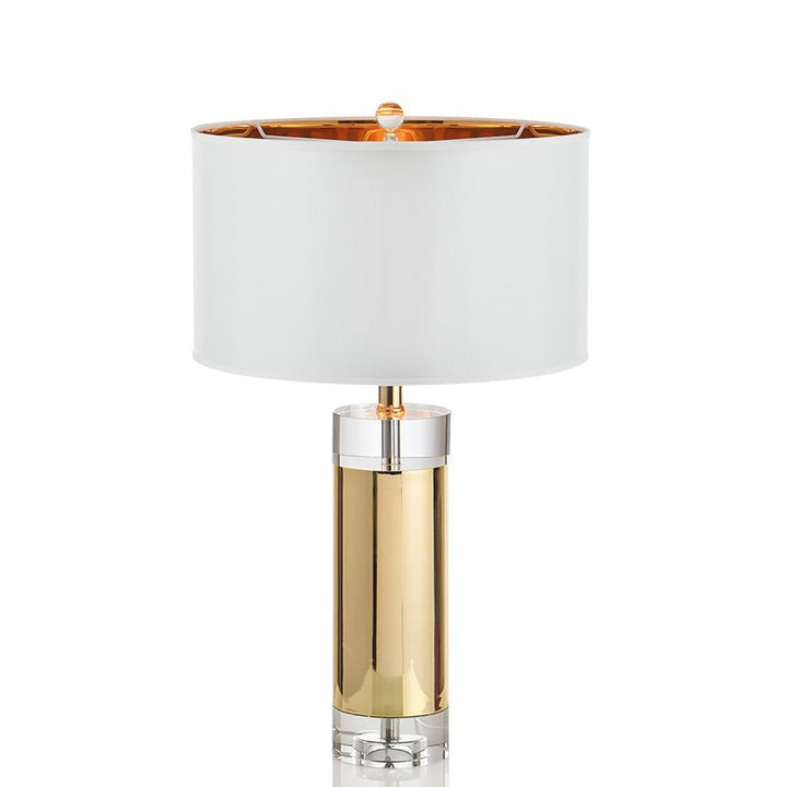 Elegante Glastischlampe mit modernen Akzenten