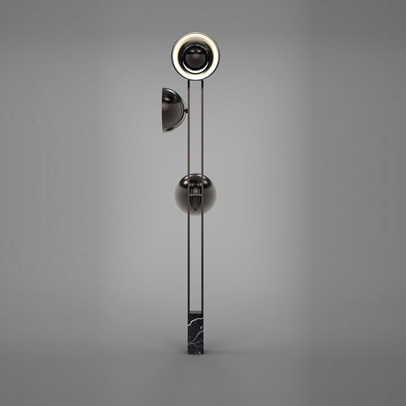 Moderne Stehlampe mit Marmorfuß