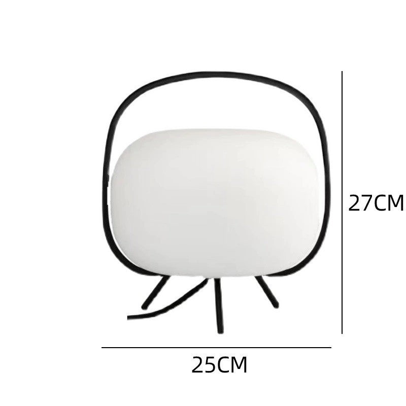 Moderne Minimalistische Tischlampe mit elegantem geschwungenem Design