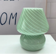 Glas Mosaik Pilz Tischlampe