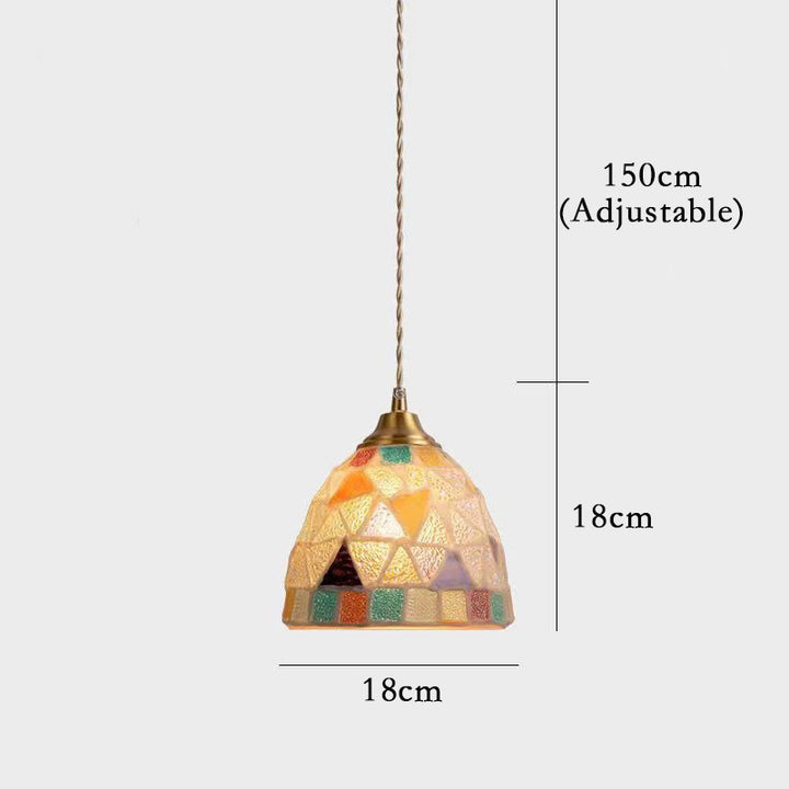 Mosaik Glas Pendelleuchte