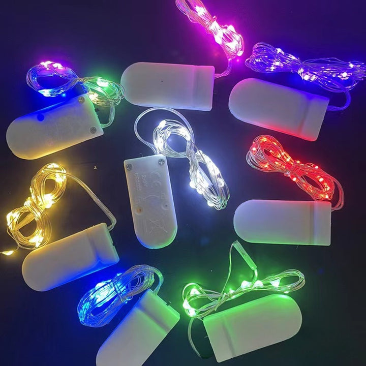 Batteriebetriebene LED Kupferdraht Feenlichter Set mit Steck-Batteriepack
