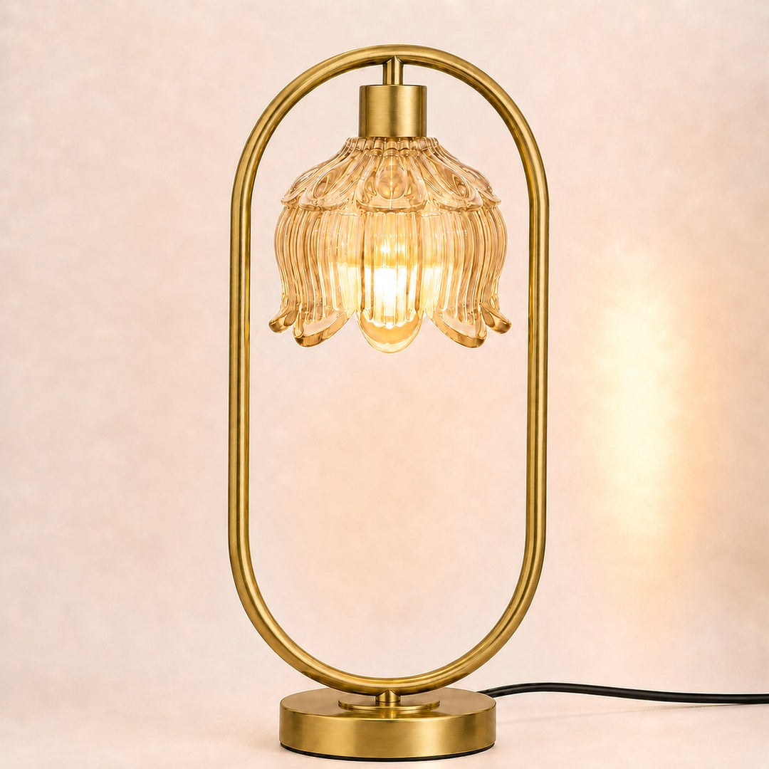 Moderne Kristallglobus-Tischlampe