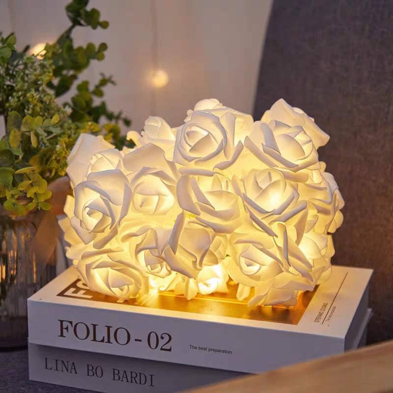 Dekorative Rosen Lichterkette