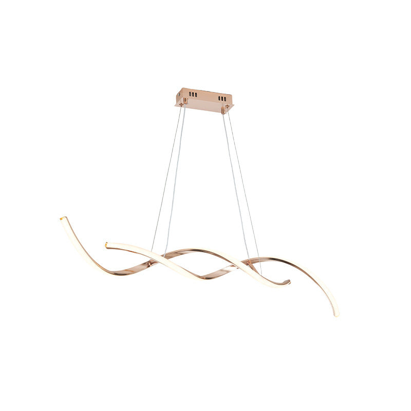 Wellen-inspirierte LED-Pendelleuchte