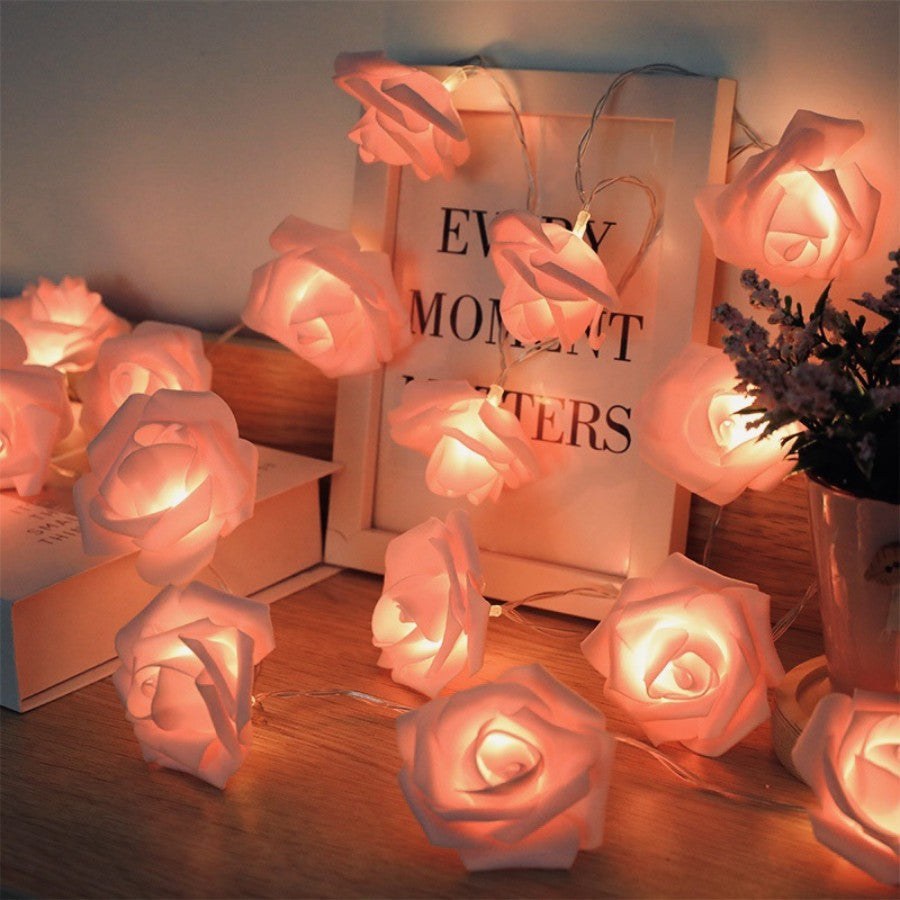 Florale Akzent-Lichterkette