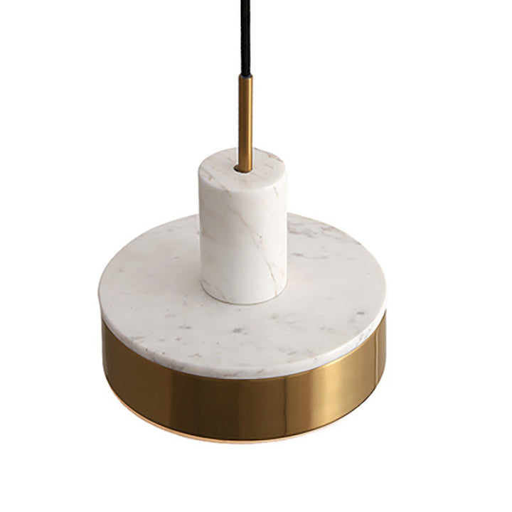 Moderne Marmor und Gold Pendelleuchte