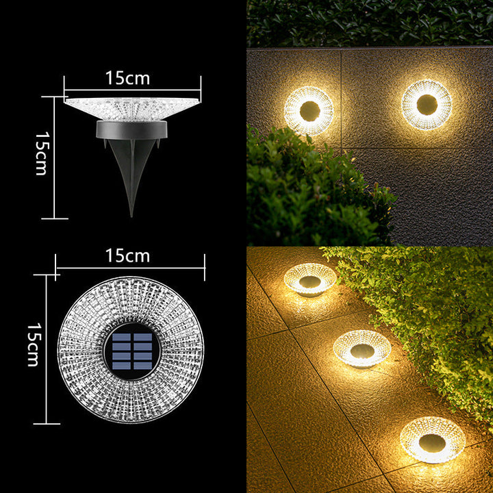 Dekorative Solar-Acryl-Blüten-Gartenstecker LED-Wegeleuchte