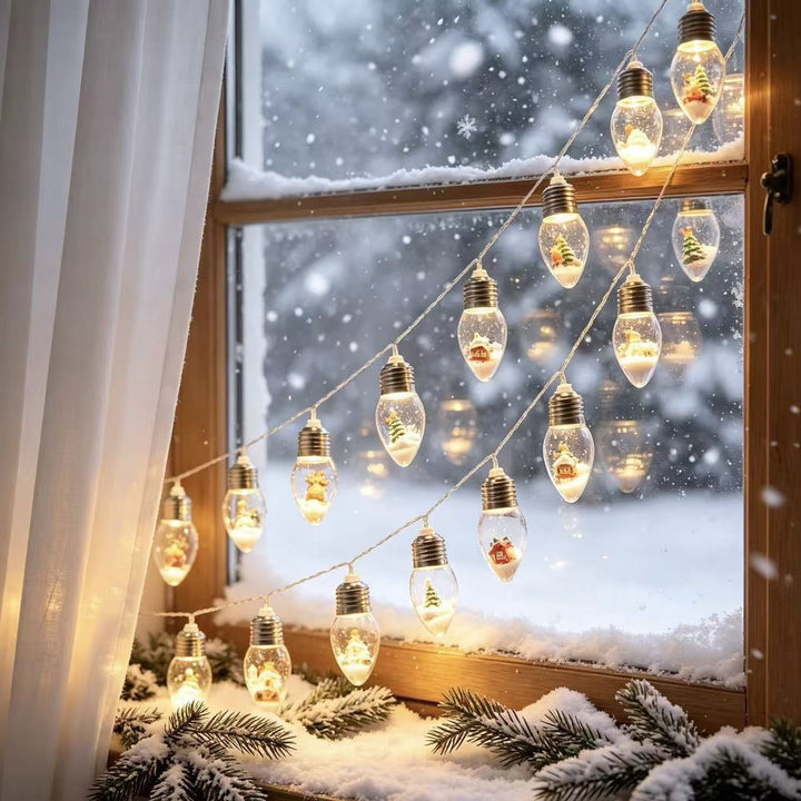 Weihnachts-Schneekugel-LED-Lampen-Lichterkette