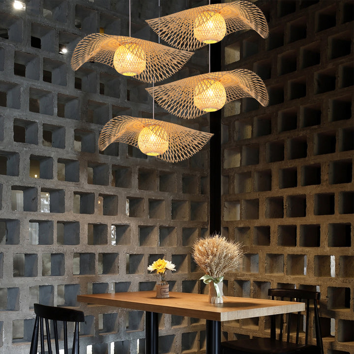 Künstlerisch Wellen-Design Pendelleuchte