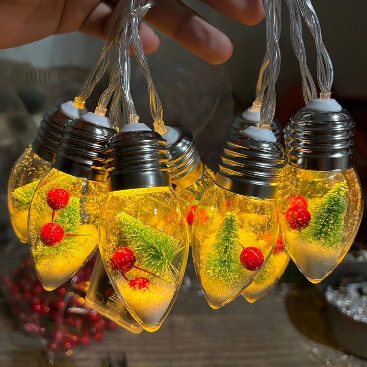 Weihnachts-Schneekugel-LED-Lampen-Lichterkette