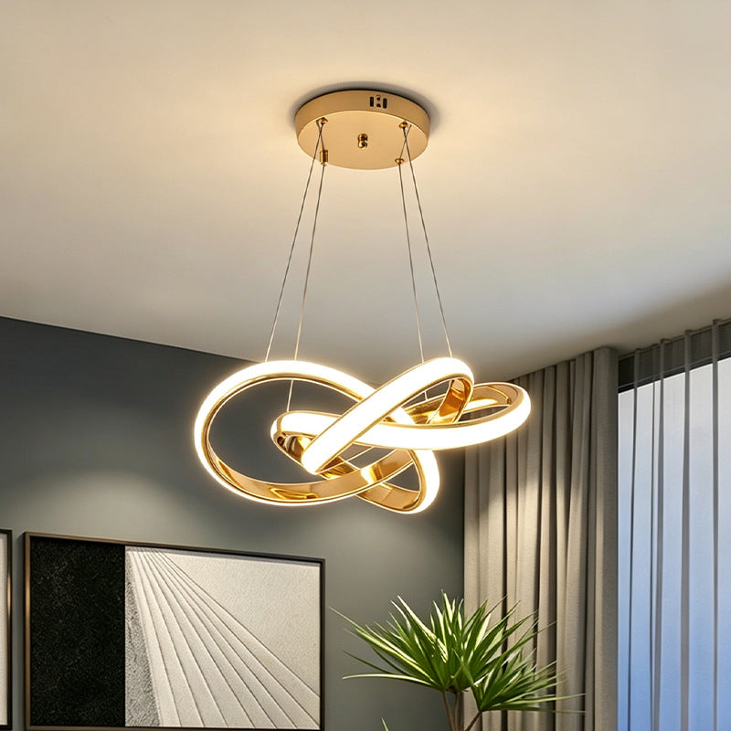 Moderne Kristallpendelleuchte