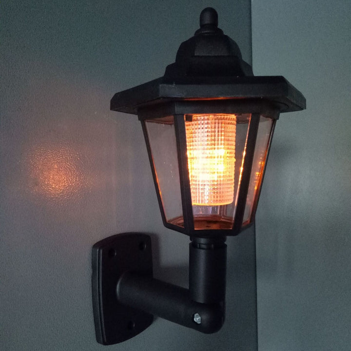 Wandmontage Vintage Laterne Flammeffekt LED Außenwandleuchte