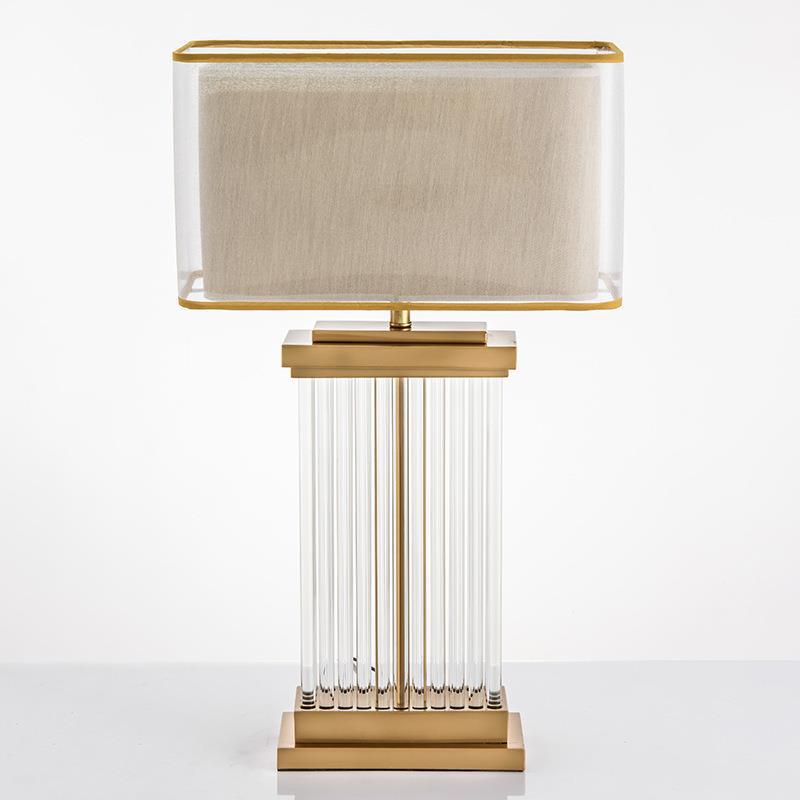 Elegante Kristall Tischlampe