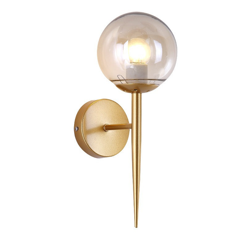 Zeitgenössische Glas-Globus-Wandlampe