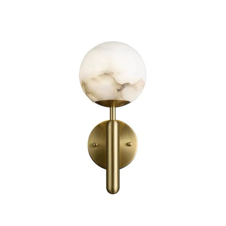 Modern minimalist Wandlampe mit Marmorakzent