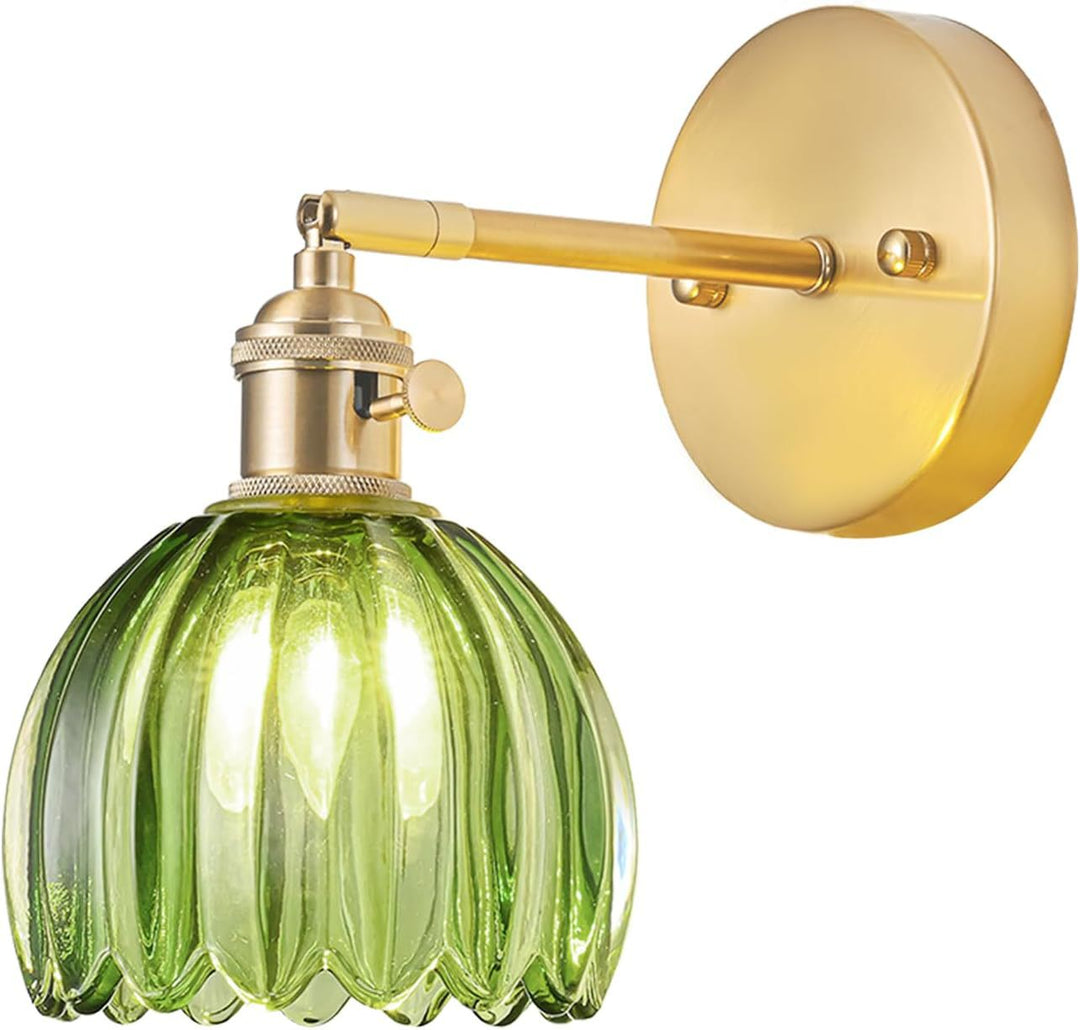 Elegante Glas-Wandlampe